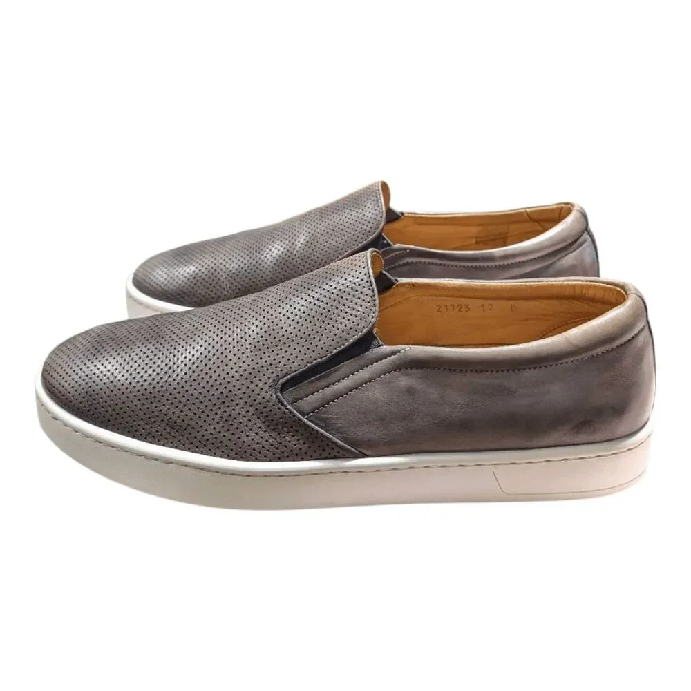 MAGNANNI Turo Lo 'Grey' Slip On Sneakers Size 12